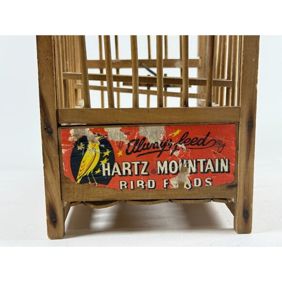 Hartz Mountain Bird Foods Wood Crate Cage 1930s Vintage Advertising Promo - Picture 16 of 16